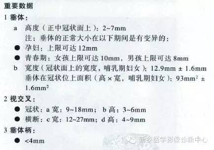 垂体正常数值