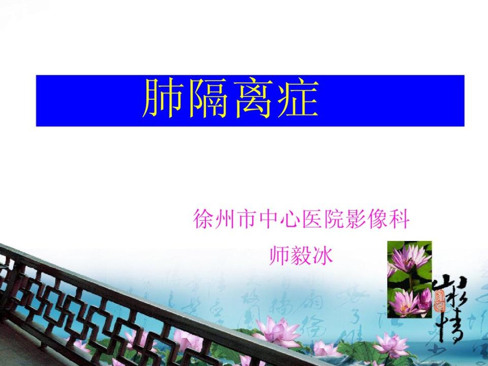 肺隔离症的影像诊断