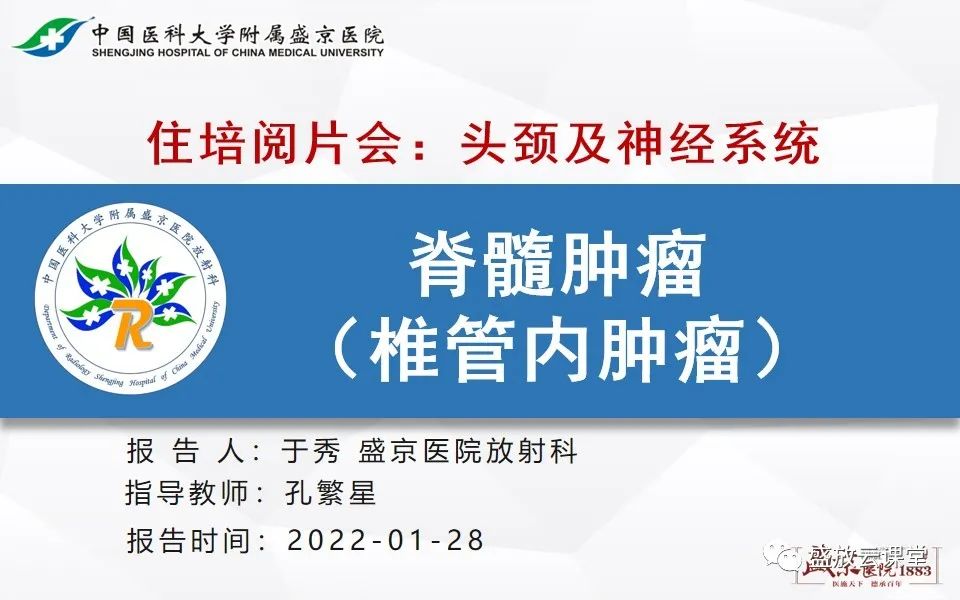 【PPT】脊髓肿瘤（椎管内肿瘤）