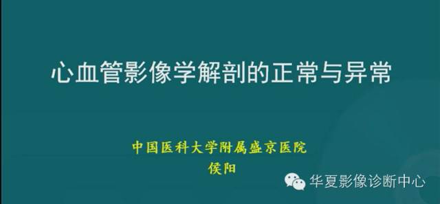 【PPT】心血管影像学解剖的正常与异常