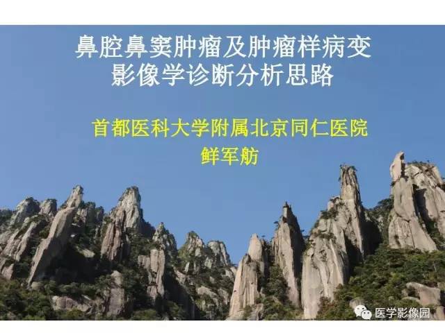 【PPT】鼻腔鼻窦肿瘤与肿瘤样病变的影像学诊断分析思路