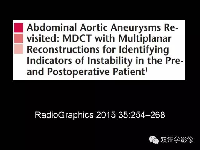 【PPT】MDCT评价腹主动脉瘤不稳定性