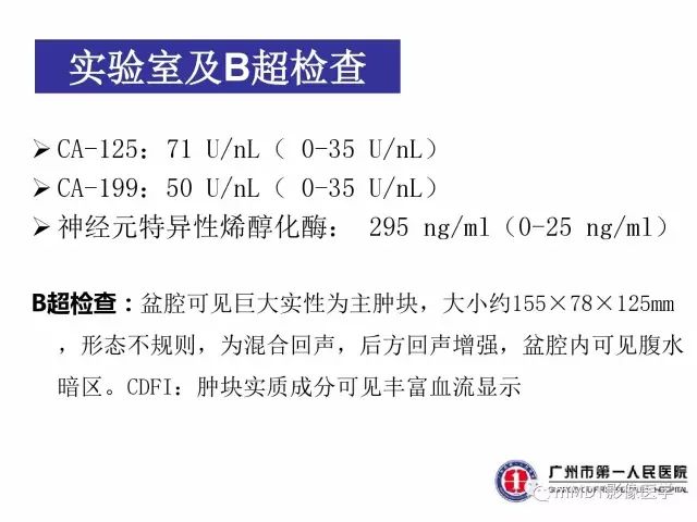 【病例】卵巢PNET1例CT及MR