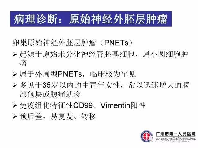 【病例】卵巢PNET1例CT及MR