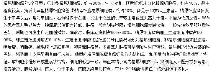 【病例】右侧睾丸精原细胞瘤一例