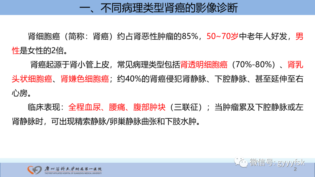 【PPT】肾癌相关影像诊断的文献汇报-2