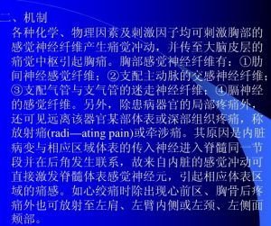 胸痛临床机制