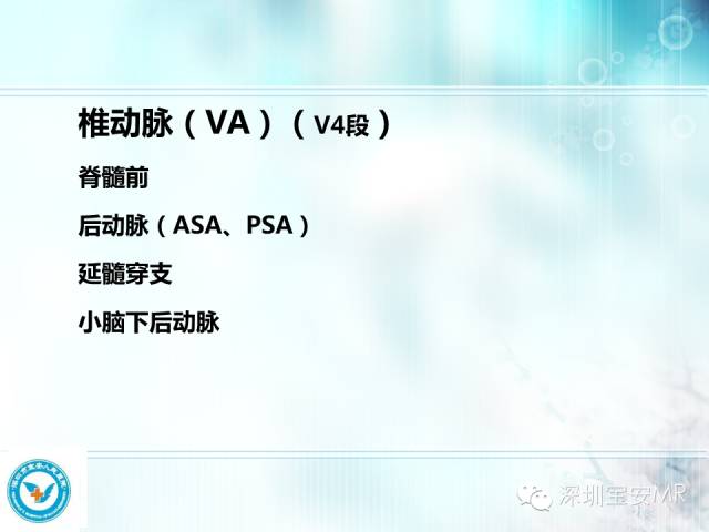 【PPT】颅内动脉供血区域解剖及临床影像