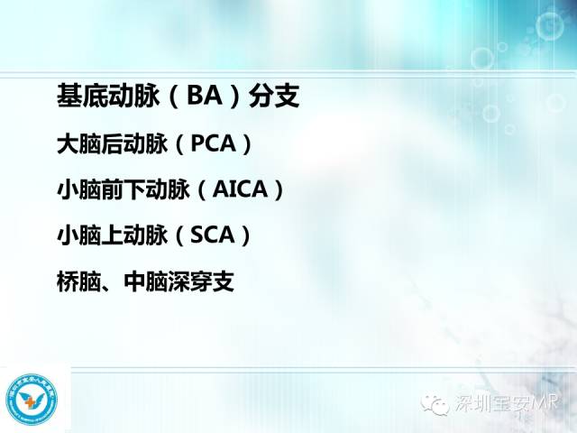 【PPT】颅内动脉供血区域解剖及临床影像