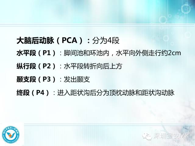 【PPT】颅内动脉供血区域解剖及临床影像
