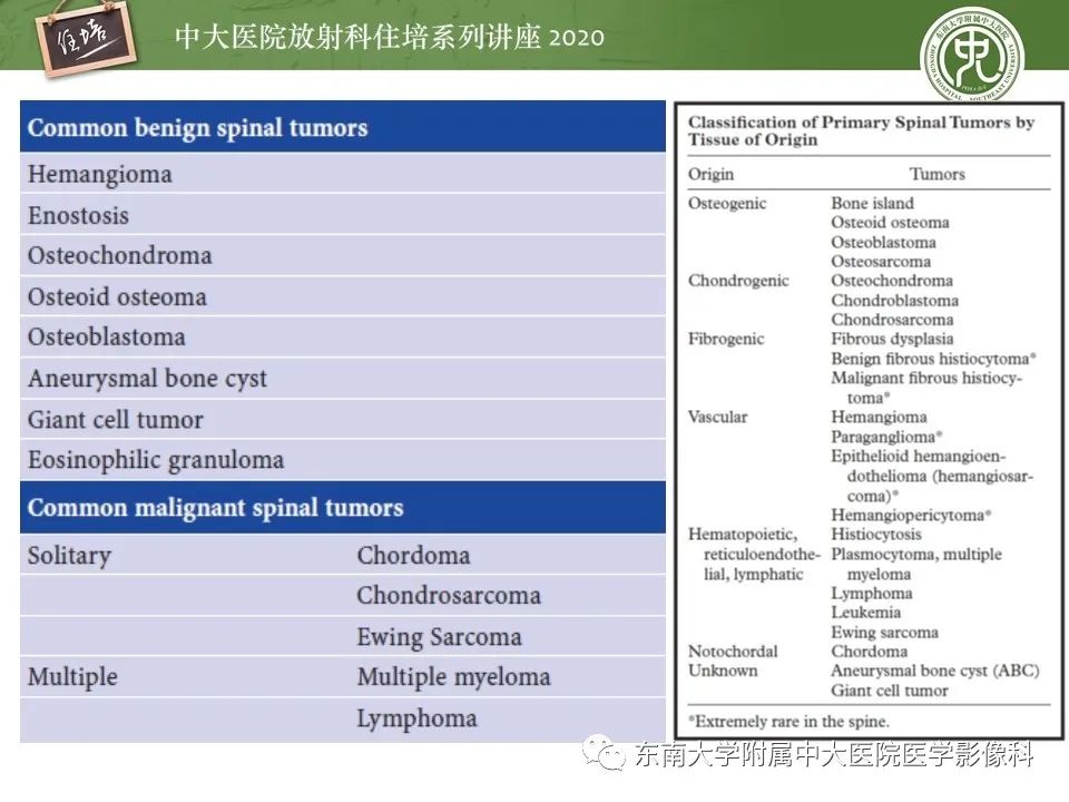 【PPT】脊柱骨源性病变影像分析思路及应用