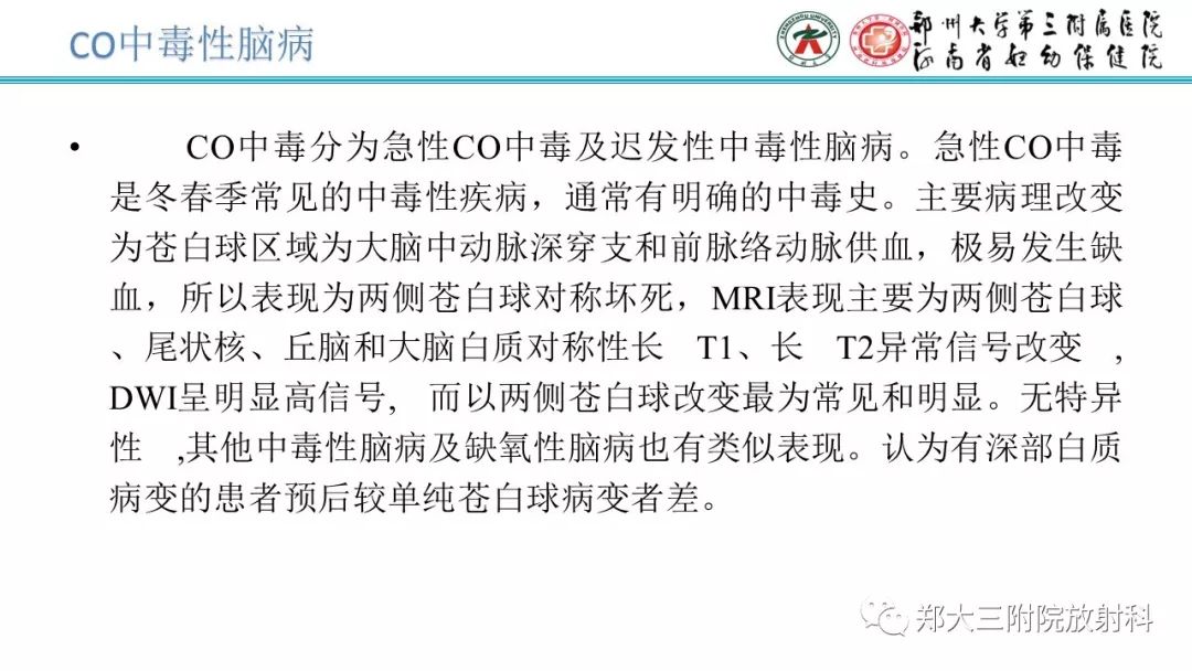 【PPT】中毒性脑病影像诊断