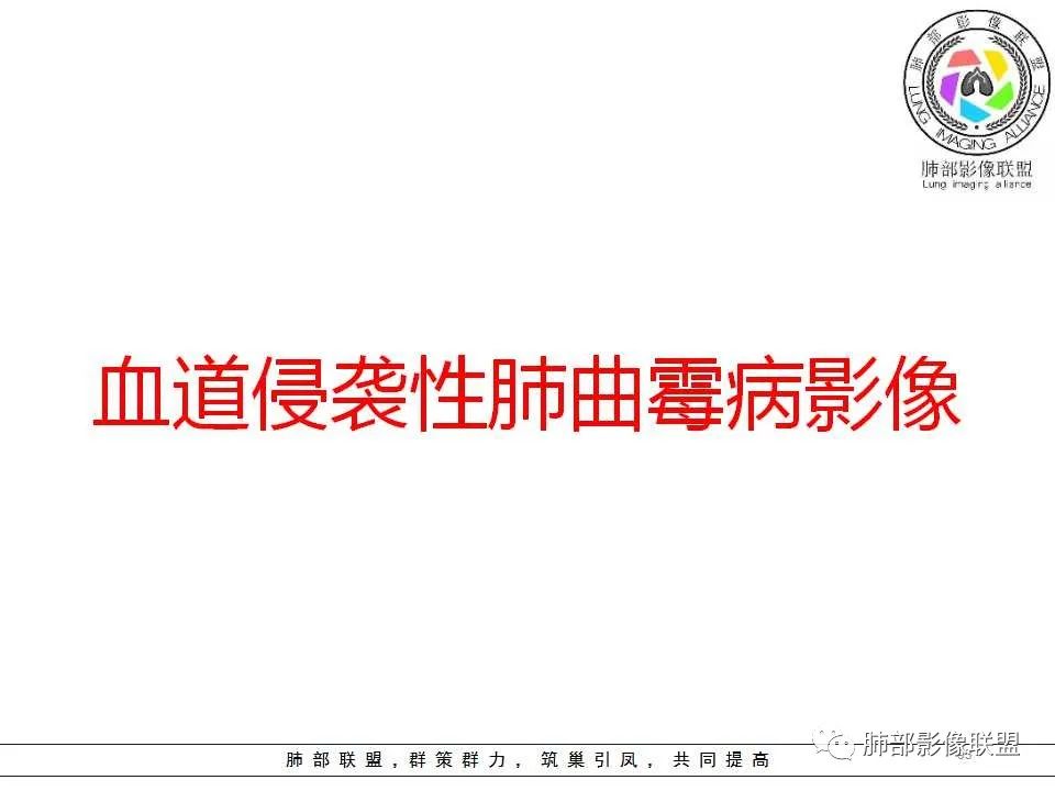 【PPT】侵袭性肺曲霉病影像分型及表现