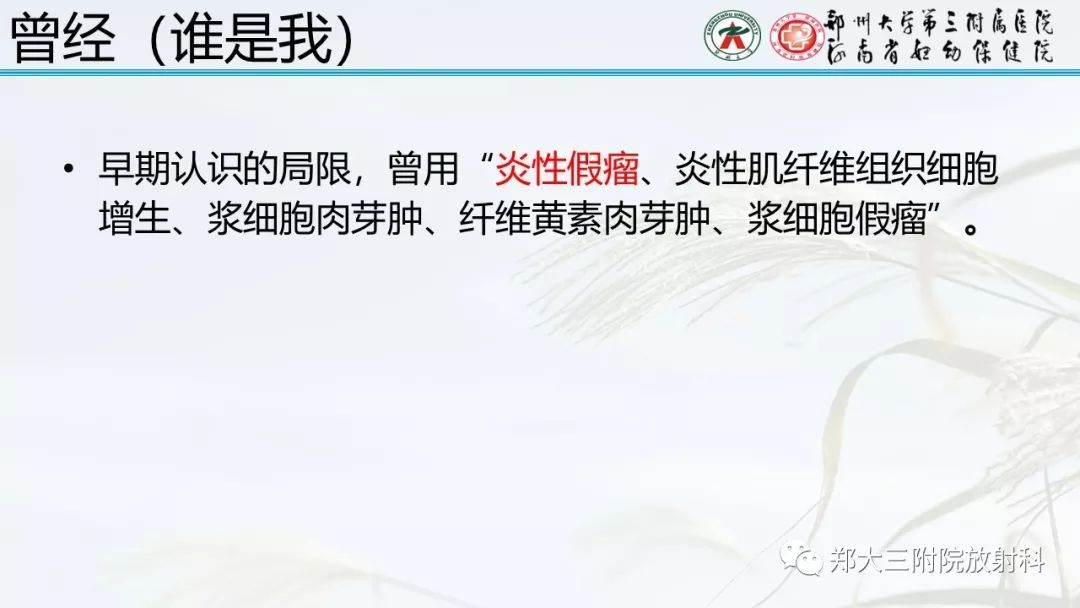 【PPT】炎性肌纤维母细胞瘤的影像表现 【PPT】炎性肌纤维母细胞瘤的影像表现
